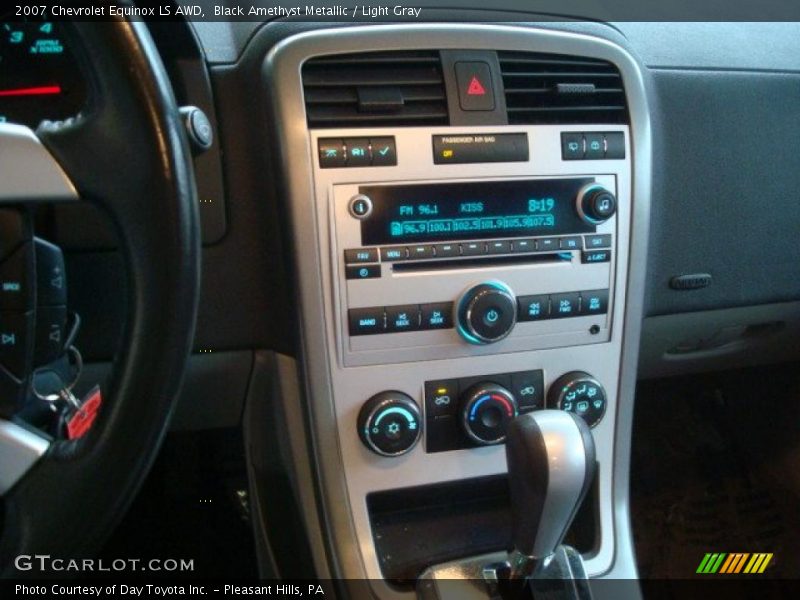 Black Amethyst Metallic / Light Gray 2007 Chevrolet Equinox LS AWD