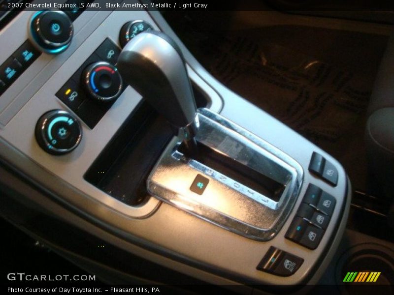 Black Amethyst Metallic / Light Gray 2007 Chevrolet Equinox LS AWD