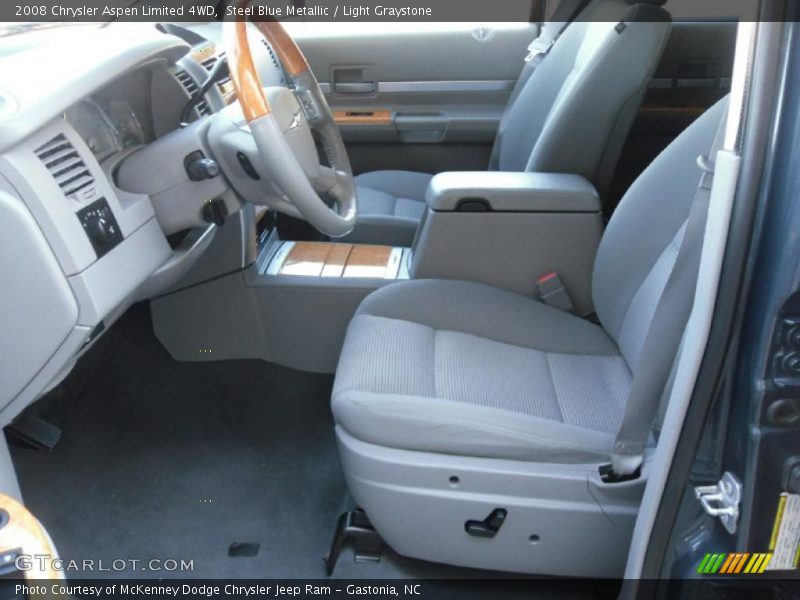 Steel Blue Metallic / Light Graystone 2008 Chrysler Aspen Limited 4WD