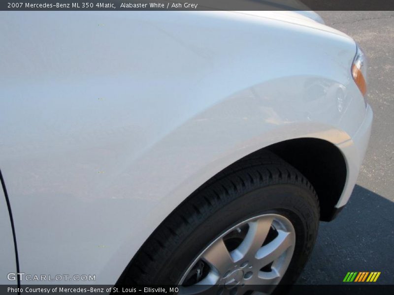 Alabaster White / Ash Grey 2007 Mercedes-Benz ML 350 4Matic