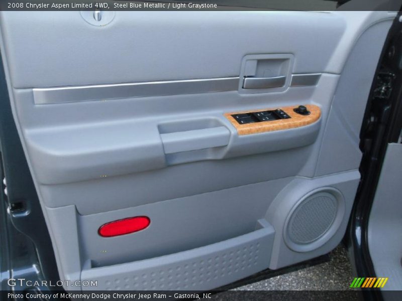 Steel Blue Metallic / Light Graystone 2008 Chrysler Aspen Limited 4WD