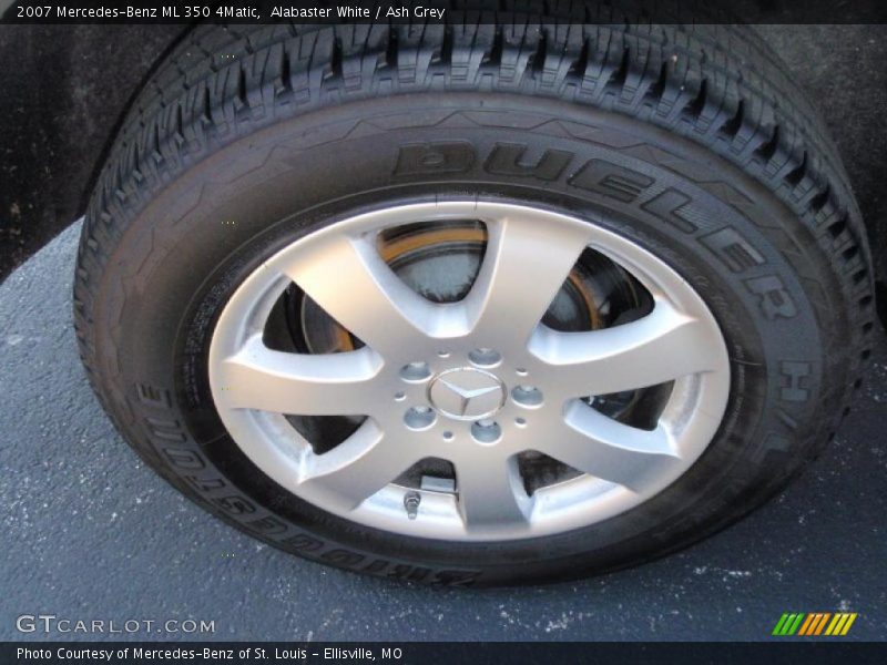 Alabaster White / Ash Grey 2007 Mercedes-Benz ML 350 4Matic