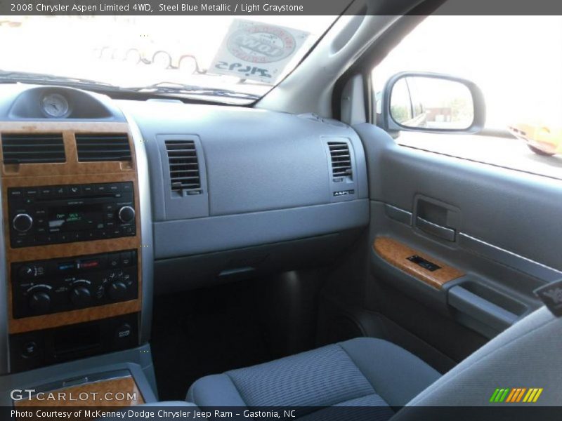 Steel Blue Metallic / Light Graystone 2008 Chrysler Aspen Limited 4WD
