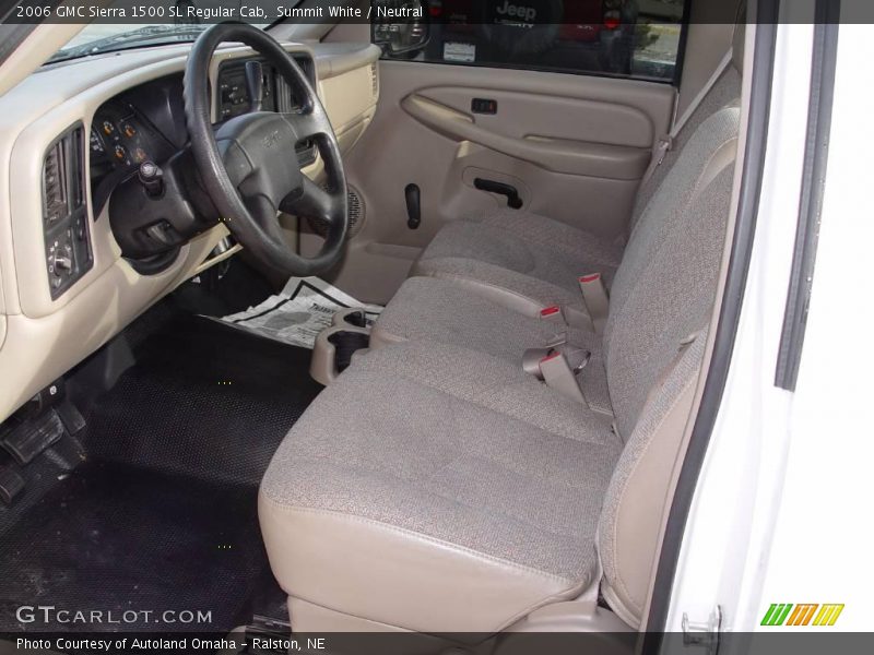 Summit White / Neutral 2006 GMC Sierra 1500 SL Regular Cab