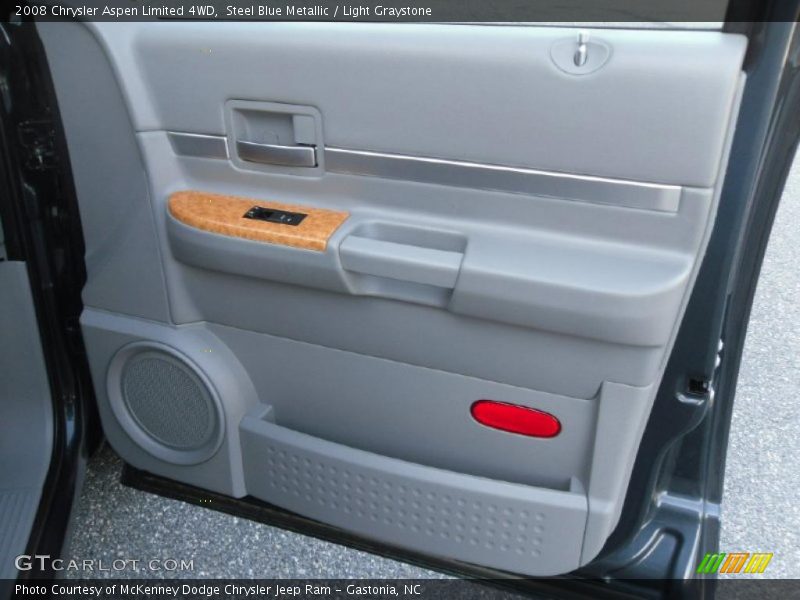Steel Blue Metallic / Light Graystone 2008 Chrysler Aspen Limited 4WD