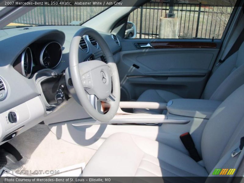 Alabaster White / Ash Grey 2007 Mercedes-Benz ML 350 4Matic