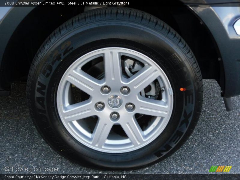 Steel Blue Metallic / Light Graystone 2008 Chrysler Aspen Limited 4WD