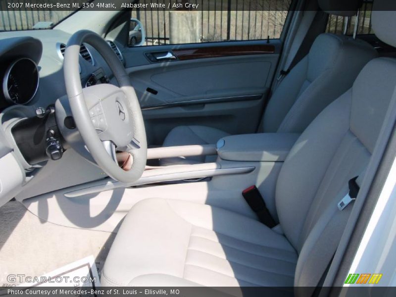 Alabaster White / Ash Grey 2007 Mercedes-Benz ML 350 4Matic