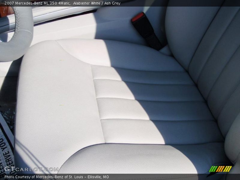 Alabaster White / Ash Grey 2007 Mercedes-Benz ML 350 4Matic