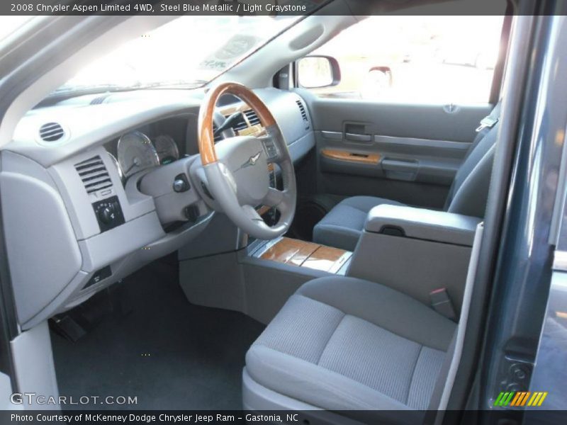 Steel Blue Metallic / Light Graystone 2008 Chrysler Aspen Limited 4WD