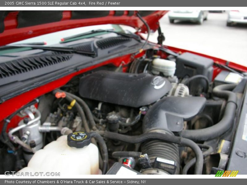 Fire Red / Pewter 2005 GMC Sierra 1500 SLE Regular Cab 4x4