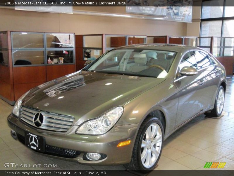 Indium Grey Metallic / Cashmere Beige 2006 Mercedes-Benz CLS 500