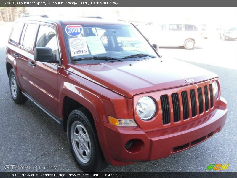 Sunburst Orange Pearl / Dark Slate Gray 2008 Jeep Patriot Sport