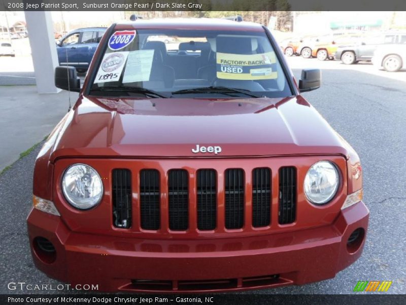 Sunburst Orange Pearl / Dark Slate Gray 2008 Jeep Patriot Sport