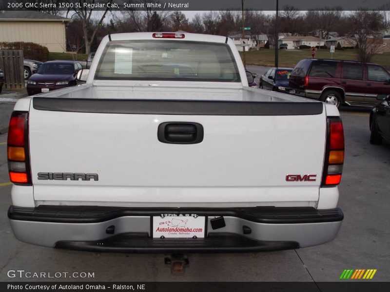 Summit White / Neutral 2006 GMC Sierra 1500 SL Regular Cab