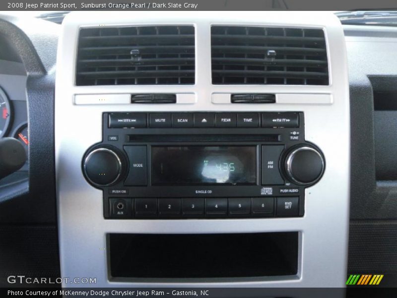 Sunburst Orange Pearl / Dark Slate Gray 2008 Jeep Patriot Sport