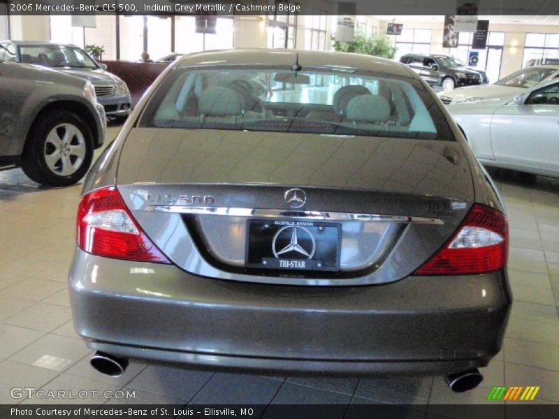 Indium Grey Metallic / Cashmere Beige 2006 Mercedes-Benz CLS 500