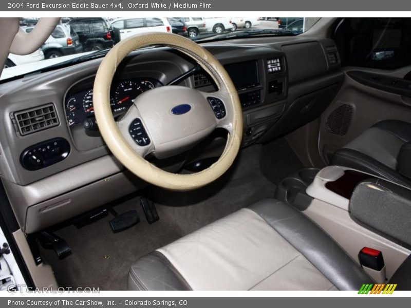 Oxford White / Medium Flint 2004 Ford Excursion Eddie Bauer 4x4