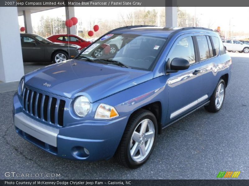 Marine Blue Pearlcoat / Pastel Slate Gray 2007 Jeep Compass Limited 4x4