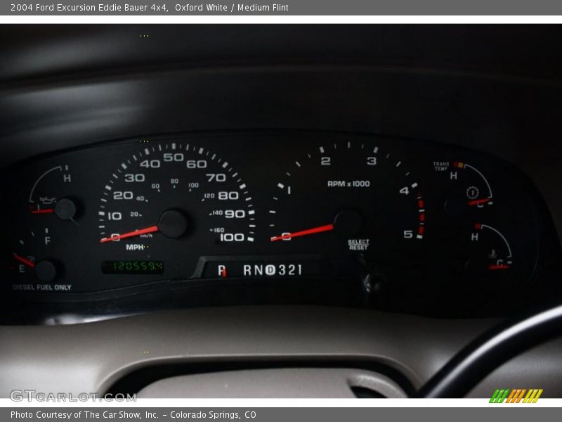 Oxford White / Medium Flint 2004 Ford Excursion Eddie Bauer 4x4