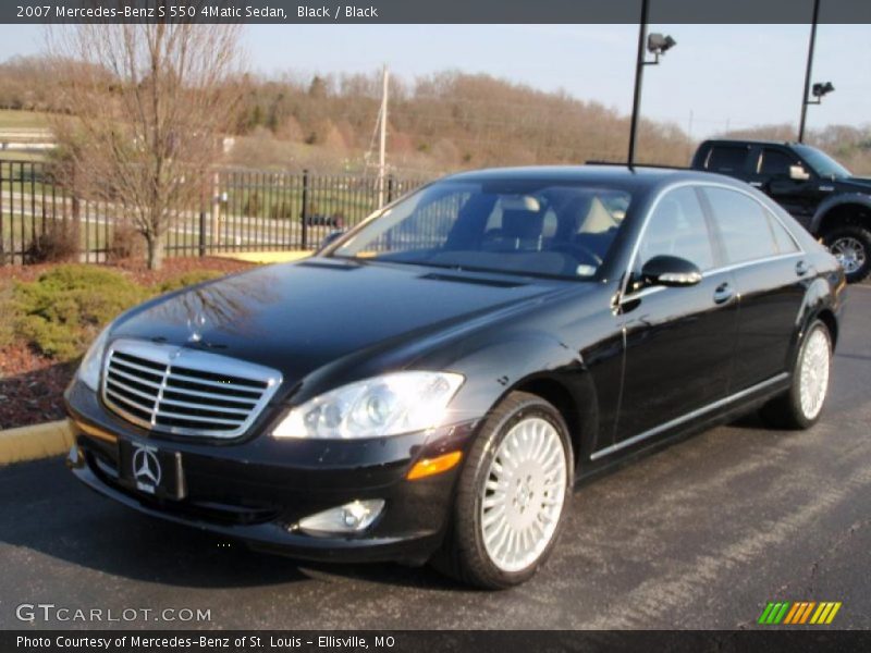 Black / Black 2007 Mercedes-Benz S 550 4Matic Sedan