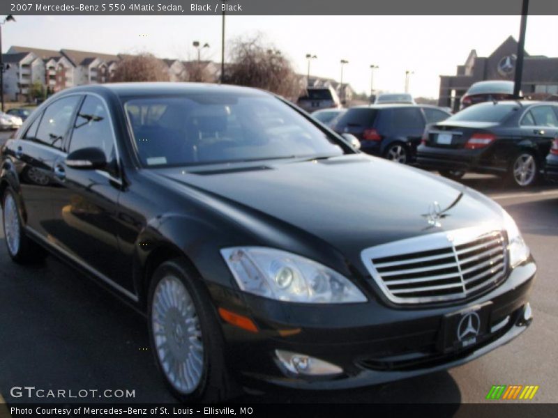 Black / Black 2007 Mercedes-Benz S 550 4Matic Sedan