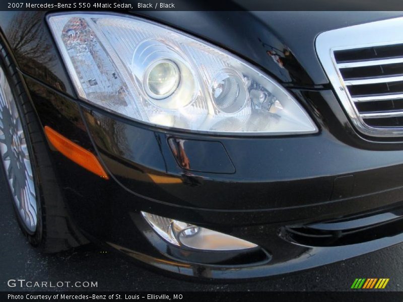 Black / Black 2007 Mercedes-Benz S 550 4Matic Sedan