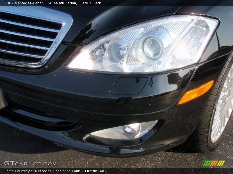 Black / Black 2007 Mercedes-Benz S 550 4Matic Sedan