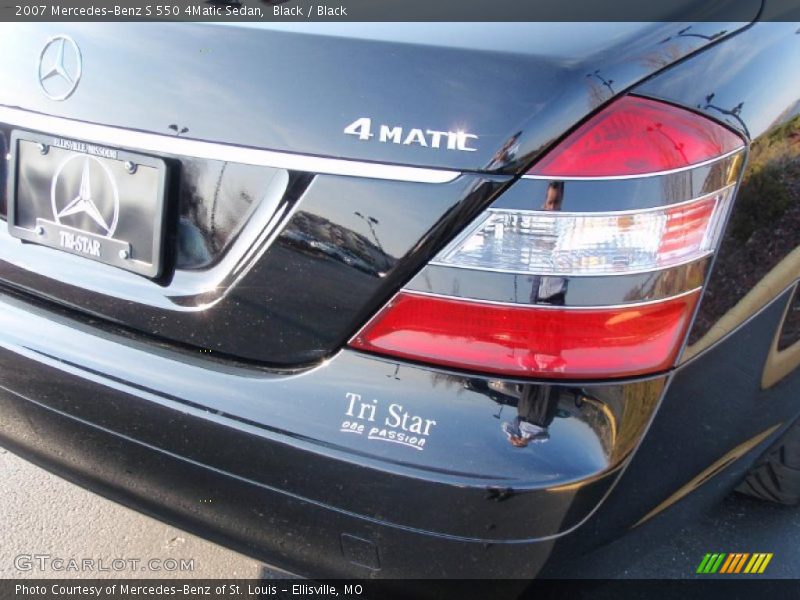 Black / Black 2007 Mercedes-Benz S 550 4Matic Sedan