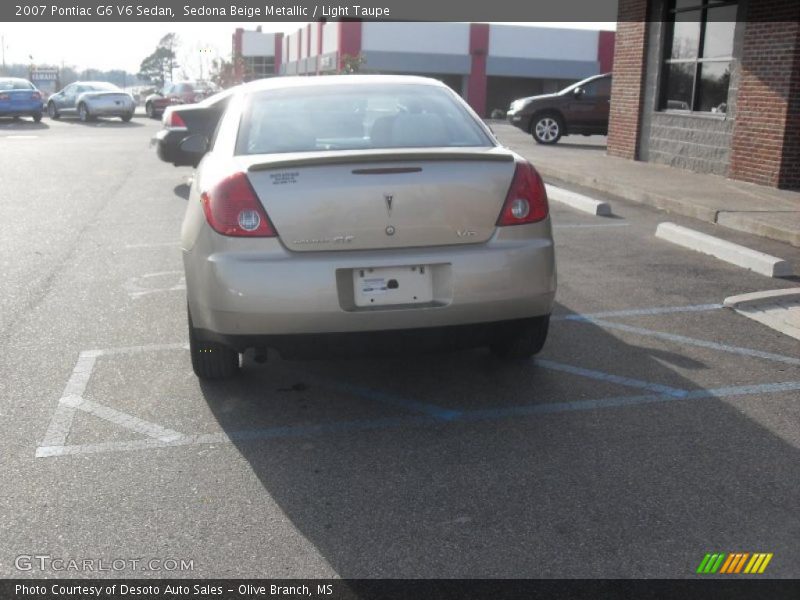 Sedona Beige Metallic / Light Taupe 2007 Pontiac G6 V6 Sedan