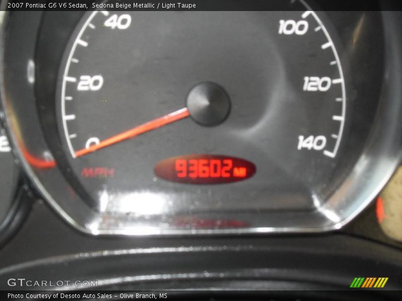 Sedona Beige Metallic / Light Taupe 2007 Pontiac G6 V6 Sedan
