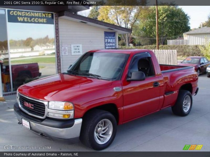Fire Red / Graphite 2001 GMC Sierra 1500 SL Regular Cab