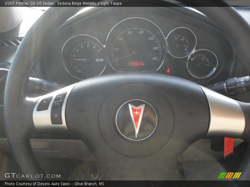 Sedona Beige Metallic / Light Taupe 2007 Pontiac G6 V6 Sedan