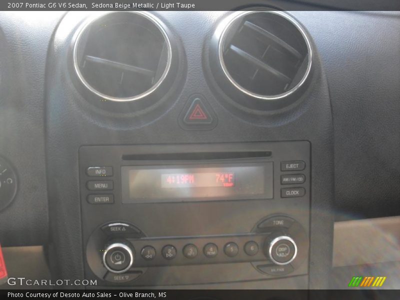 Sedona Beige Metallic / Light Taupe 2007 Pontiac G6 V6 Sedan