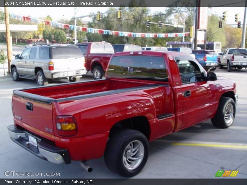 Fire Red / Graphite 2001 GMC Sierra 1500 SL Regular Cab