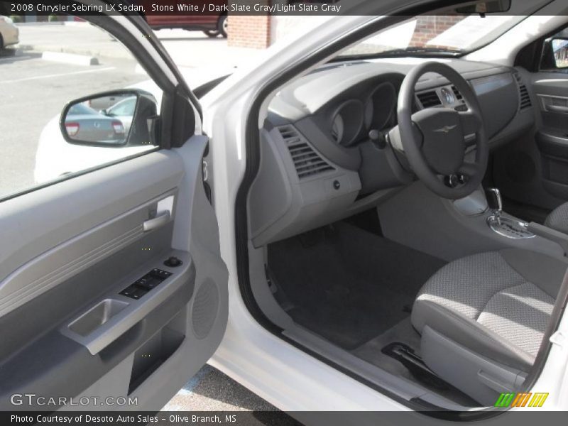 Stone White / Dark Slate Gray/Light Slate Gray 2008 Chrysler Sebring LX Sedan