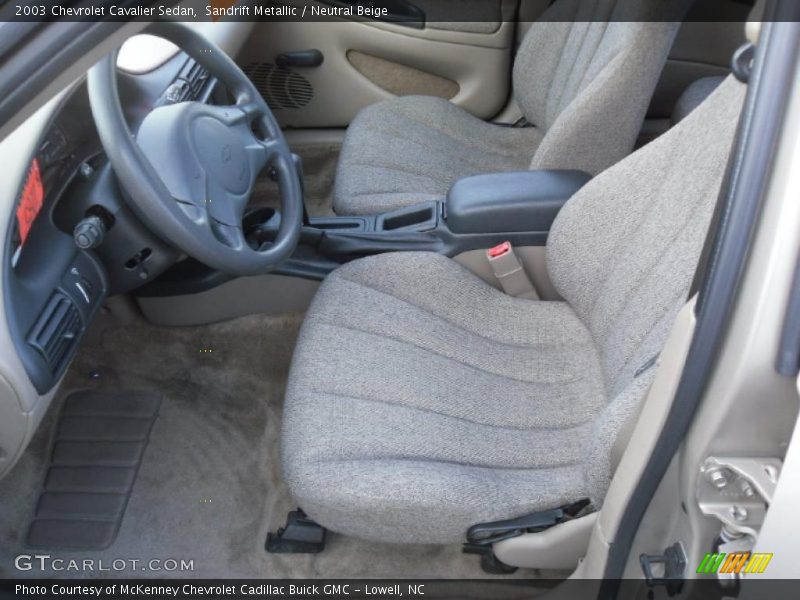 Sandrift Metallic / Neutral Beige 2003 Chevrolet Cavalier Sedan