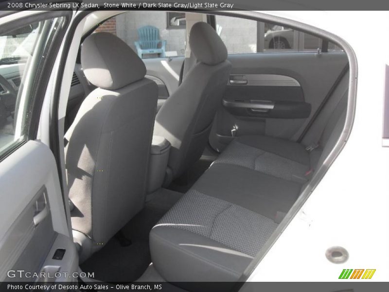 Stone White / Dark Slate Gray/Light Slate Gray 2008 Chrysler Sebring LX Sedan