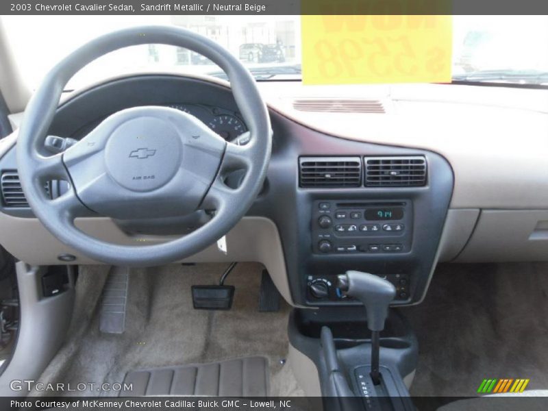 Sandrift Metallic / Neutral Beige 2003 Chevrolet Cavalier Sedan