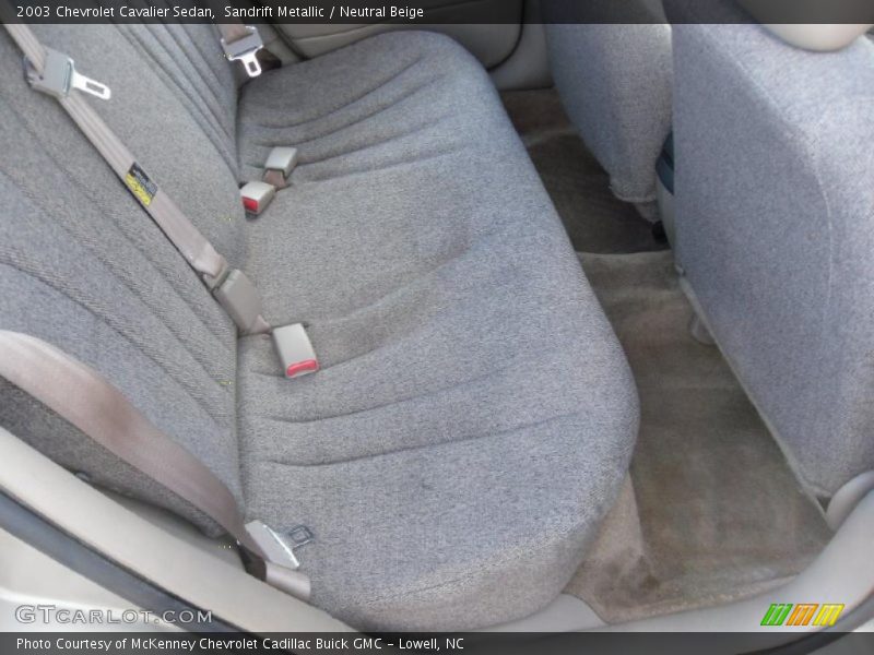 Sandrift Metallic / Neutral Beige 2003 Chevrolet Cavalier Sedan