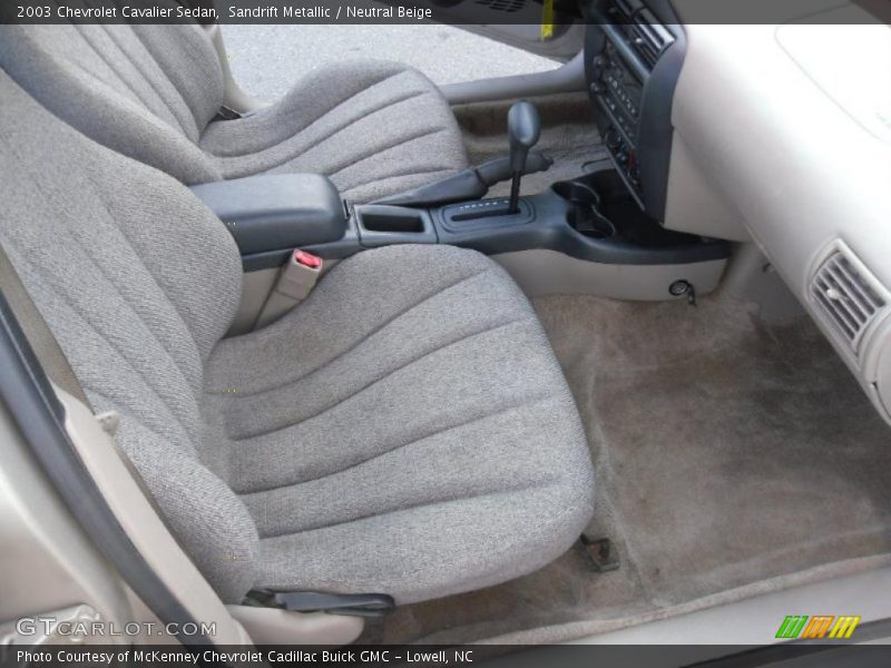 Sandrift Metallic / Neutral Beige 2003 Chevrolet Cavalier Sedan