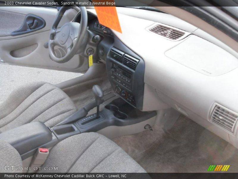 Sandrift Metallic / Neutral Beige 2003 Chevrolet Cavalier Sedan