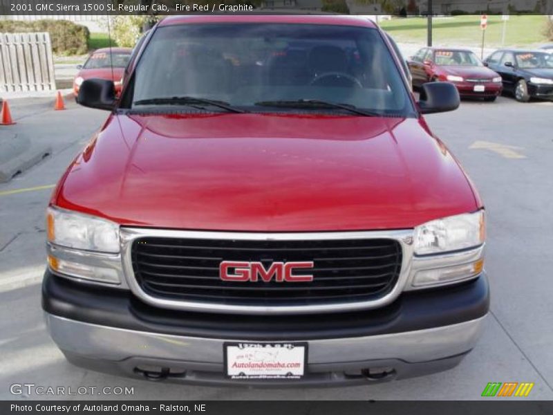 Fire Red / Graphite 2001 GMC Sierra 1500 SL Regular Cab