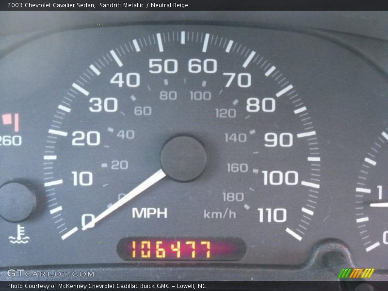 Sandrift Metallic / Neutral Beige 2003 Chevrolet Cavalier Sedan