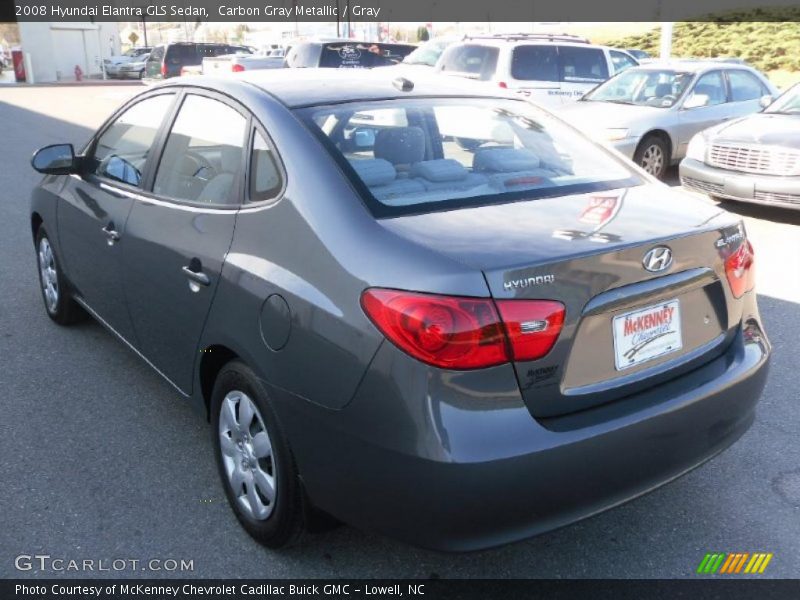 Carbon Gray Metallic / Gray 2008 Hyundai Elantra GLS Sedan