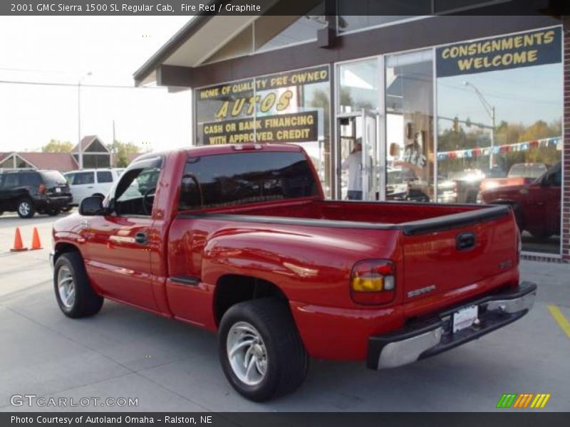 Fire Red / Graphite 2001 GMC Sierra 1500 SL Regular Cab