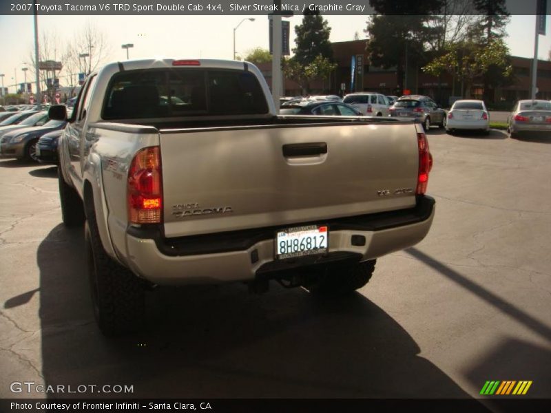 Silver Streak Mica / Graphite Gray 2007 Toyota Tacoma V6 TRD Sport Double Cab 4x4