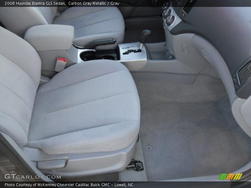 Carbon Gray Metallic / Gray 2008 Hyundai Elantra GLS Sedan