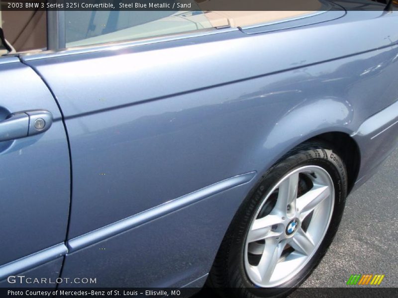 Steel Blue Metallic / Sand 2003 BMW 3 Series 325i Convertible