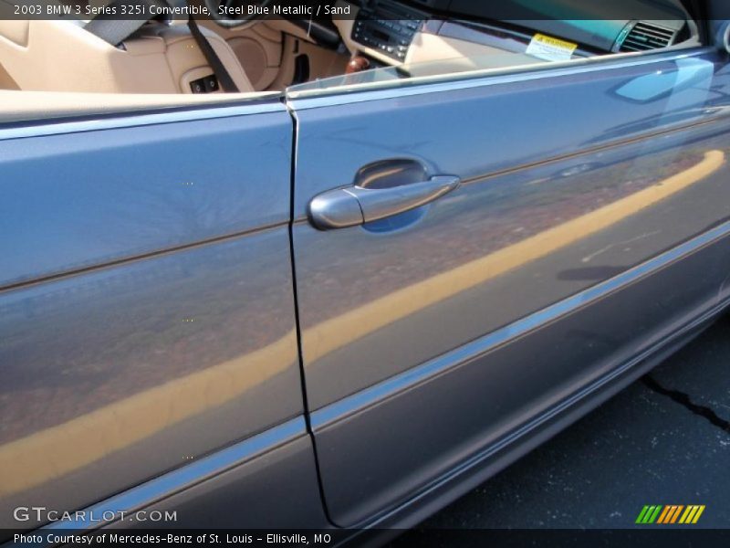 Steel Blue Metallic / Sand 2003 BMW 3 Series 325i Convertible